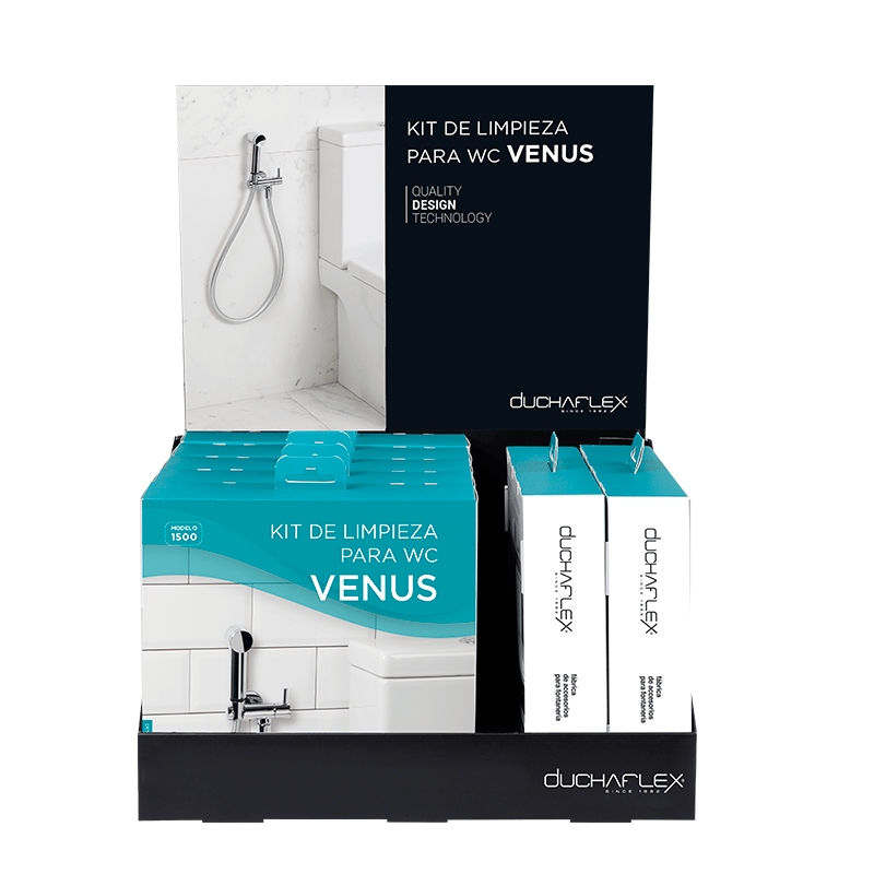 EXPOSITOR KIT LIMPIEZA WC VENUS Baño Duchaflex